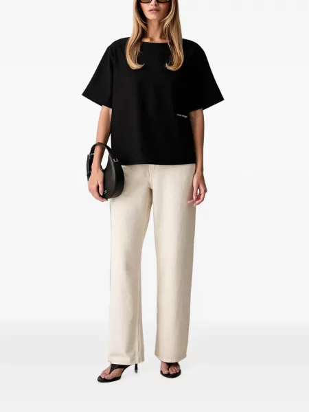 Top Armani Exchange cu autograf negru