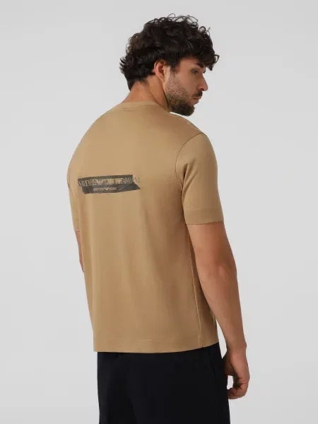 Футболка Emporio Armani бежевий