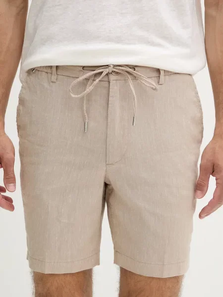 BOSS pantaloni scurți pentru bărbați cu in bej