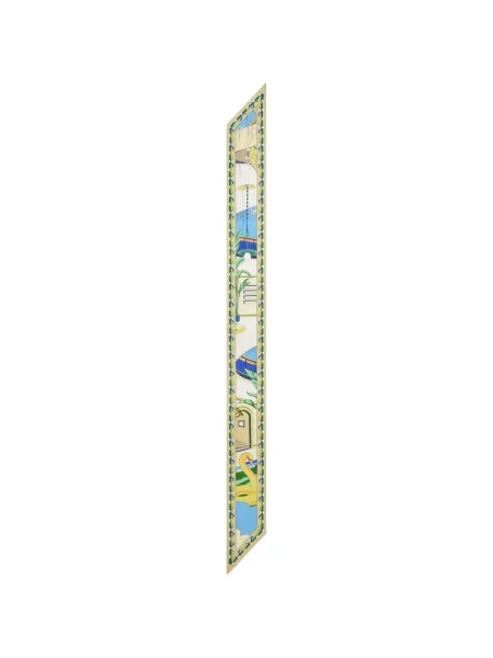 Fular Tory Burch cu legături verde