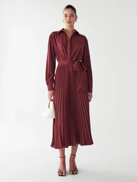Willa Rochie Mckendi burgundy roșu