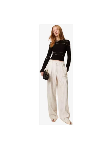 Sweter Twinset czarny