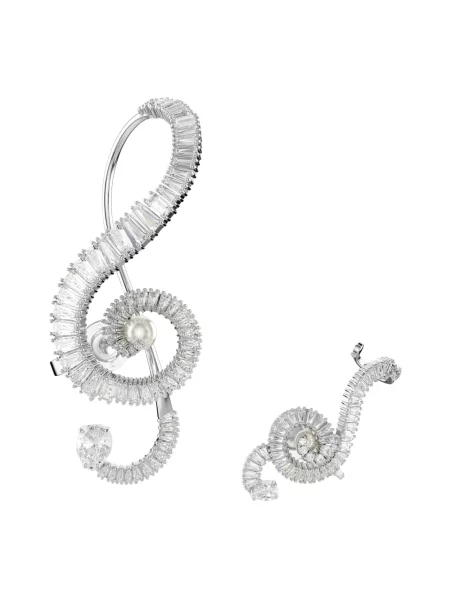 Kolczyki Swarovski białe