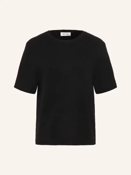 Soft Goat Oversized Pletené Tričko Z Kašmíru černá