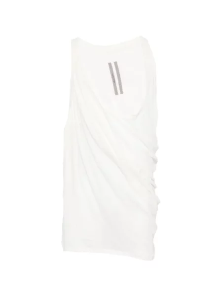 Drapovaná košile Rick Owens bez rukávů bílá