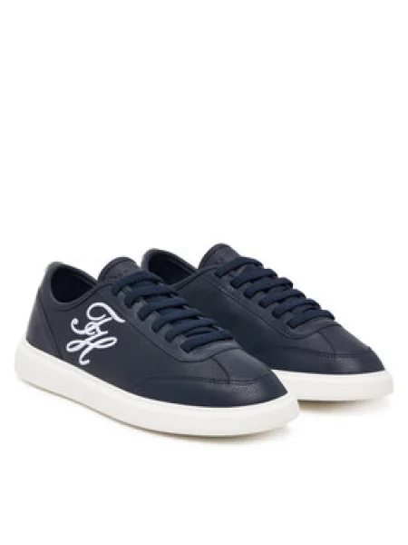 Tenisice Tommy Hilfiger Th Icon Court Script Premium Tamnoplava