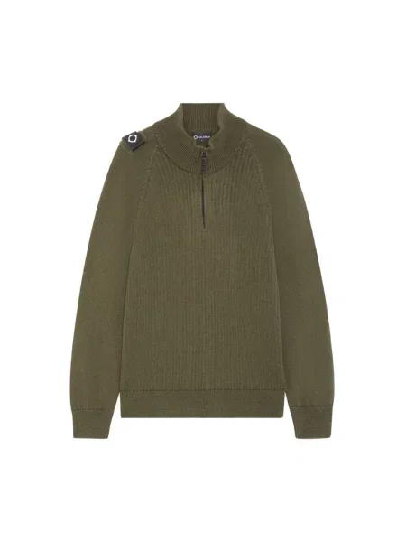 Sweter Ma.strum z ćwiekami zielony