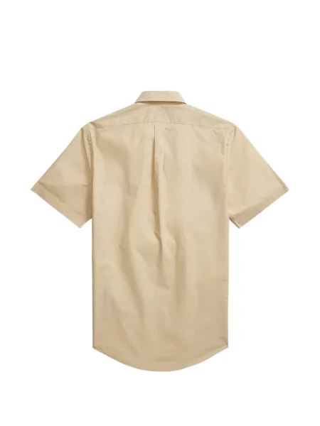 Tricou polo Polo Ralph Lauren cu glugă cu blană cu broderie roșu