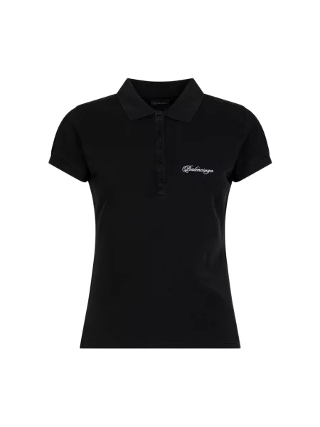 Koszulka polo Balenciaga czarna