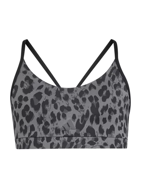 ADIDAS SPORTSWEAR Αθλητικό τοπ ANIMAL PRINT SPORT / ανθρακί / σκούρο γκρι