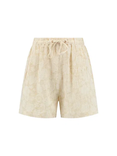 Shiwi Pantaloni Mila Bohemian bej / lână alb