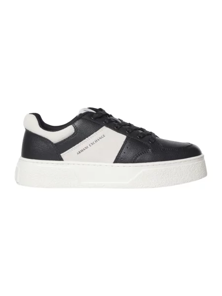 Sneakersy Armani Exchange zamszowe czarne