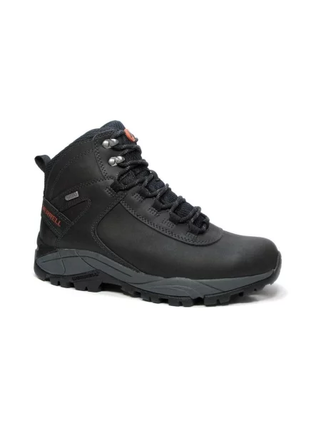 Kožené nepromokavé kozačky Merrell černé