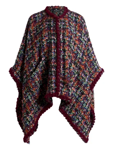 Tweed dzseki Etro pomponnal piros