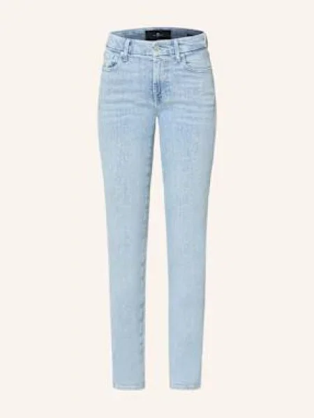 7 For All Mankind Jeansy Straight Kimmie Straight blau niebieskie