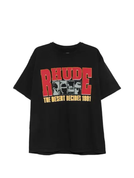 Tricou Rhude cu imagine negru