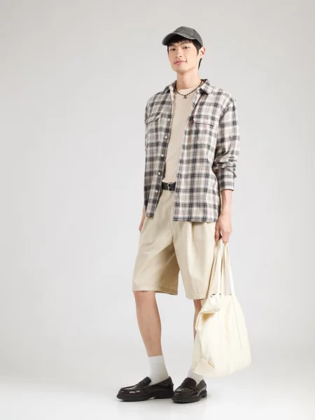 LEVI'S ® Prechodná bunda Jackson Worker / tmavobéžová / námornícka modrá béžová