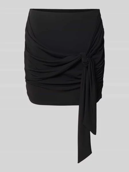 Spódnica mini z wiązanym paskiem model Elonie' Leger By Lena Gercke czarna