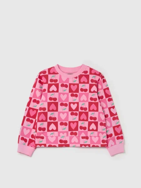 Дитячий Світшот OVS рожевий