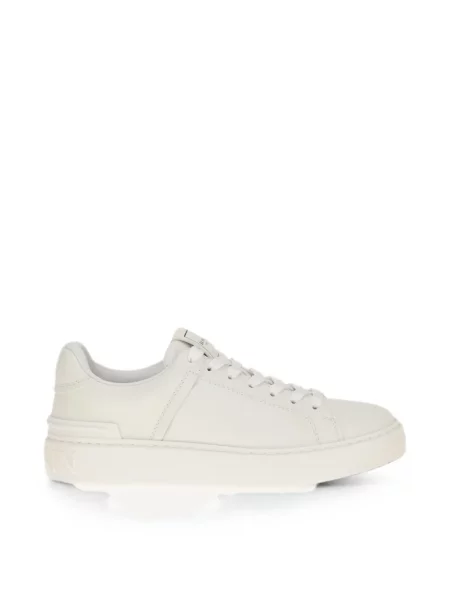 Sneakerși Balmain din piele alb