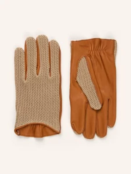 Hestra Multisportovní Rukavice Miles / tmavě oranžová béžová