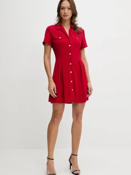 Tommy Hilfiger Rochie tip cămașă roșu