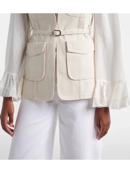 Cu centură vestă denim Dorothee Schumacher bej