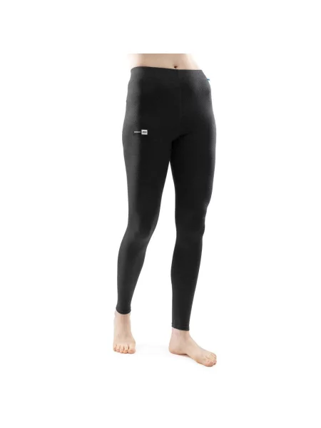 Legginsy termoaktywne do sportów zimowych z wełny Ultimate Mus czarne