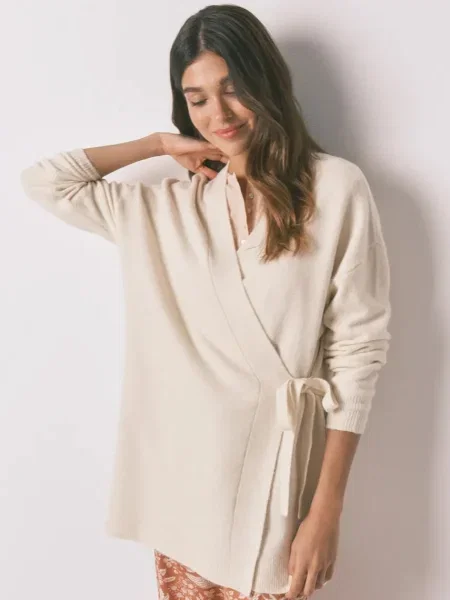 Халат с вълна women'secret бежово