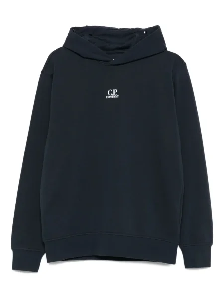 Bluza z kapturem dziecięca C.p. Company niebieska