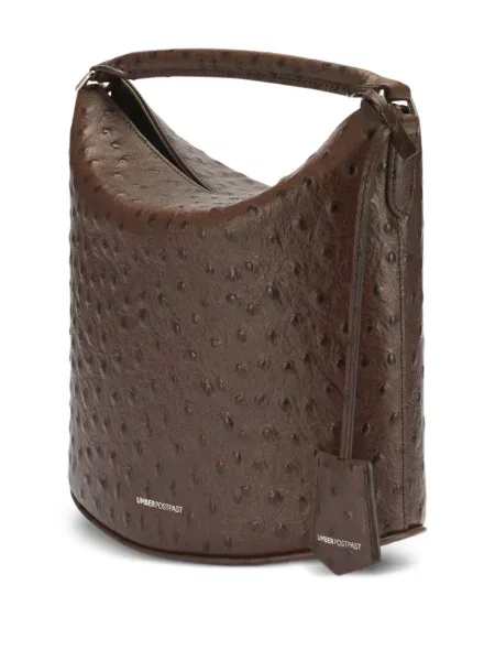 Geanta de piele Umber Postpast din piele maro