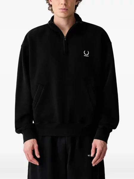 Hanorac cu fermoar Vetements cu autograf negru
