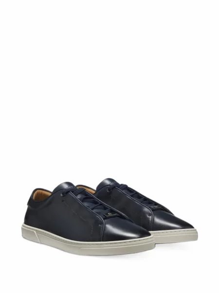 Bőr sneaker Hugo kék