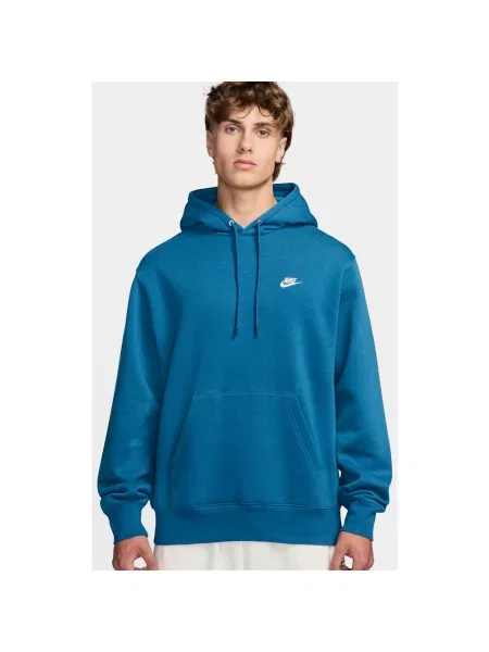 Bluza z kapturem Nike Club Fleece turkusowy XS niebieski
