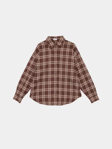 Повседневная рубашка Braska коричневая