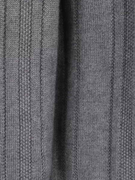 Πλεκτό hoodie Brett Johnson με κορδόνι γκρι