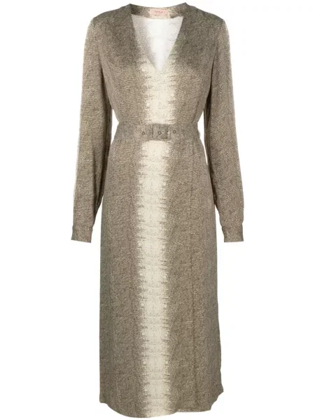 Rochie midi Twinset cu imagine până la genunchi de costum