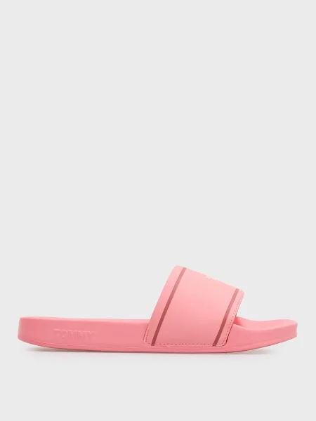 Шльопанці Tommy Jeans рожеві