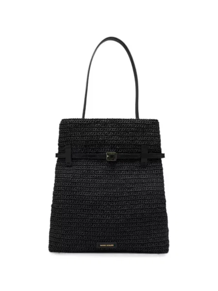 Geantă Manu Atelier tricotate negru