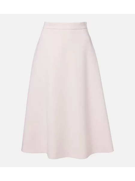 Fustă midi Max Mara până la genunchi roz