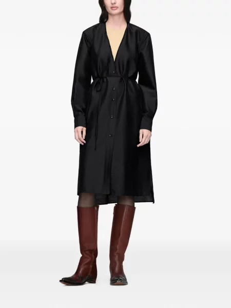 Gulerat rochie midi Maison Margiela negru