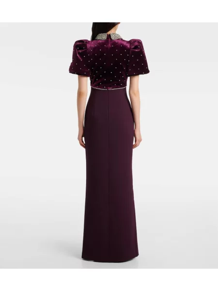 Rochie Rebecca Vallance de catifea violet