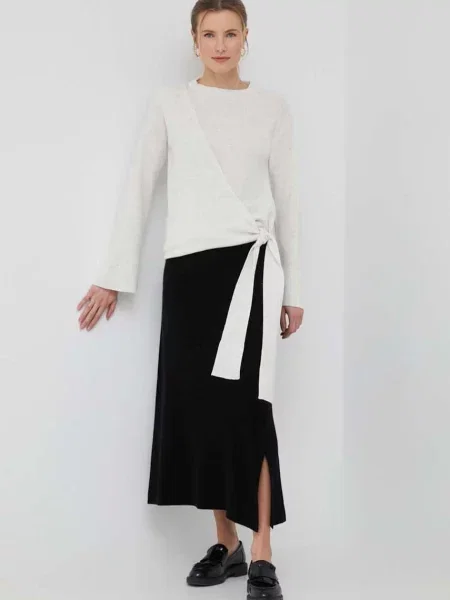 Dkny pulover de lana femei light bej