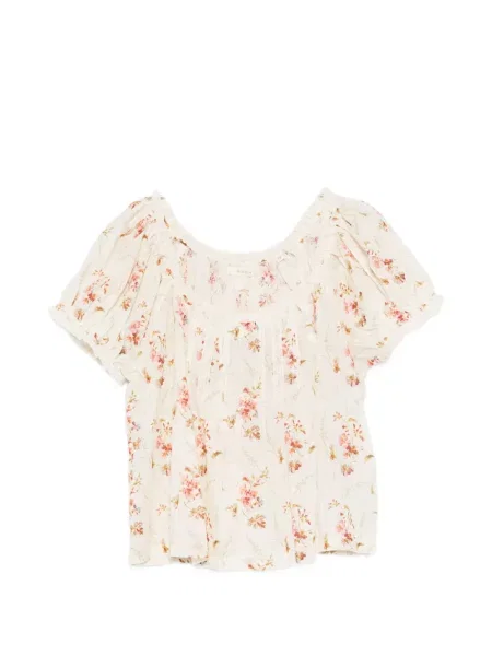 Bluză Dôen cu model floral cu imagine maro