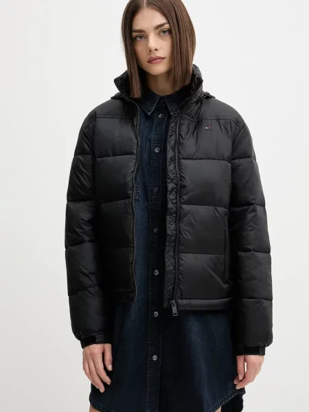Tommy Jeans kurtka zimowa czarny