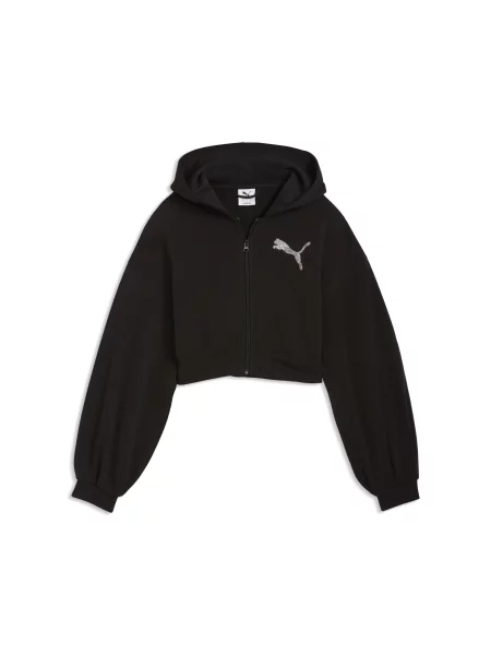 PUMA Hanorac Essentials / argintiu negru