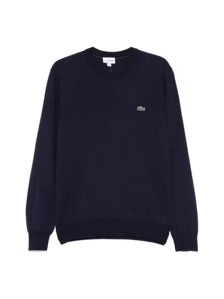 Sweter Lacoste wełniany niebieski