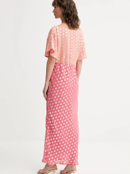 Сукня Never Fully Dressed maxi пряма рожевий