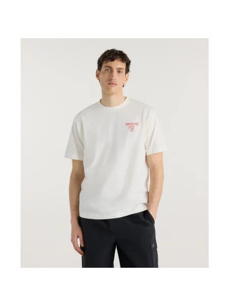 Koszulka z krótkim rękawem New Balance Grab a Bite London czerwony zielony M biały