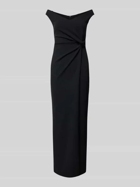 Sukienka wieczorowa z wiązanym detalem Sistaglam